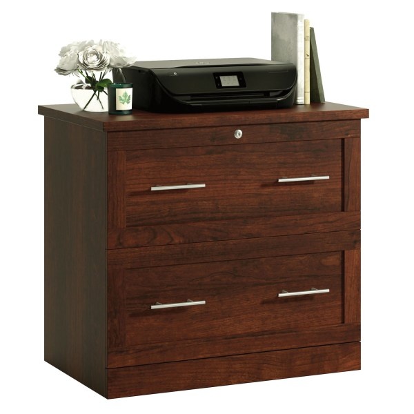 slide 5 of 8, Realspace 2-Drawer 30''W Lateral File Cabinet, Mulled Cherry, 1 ct