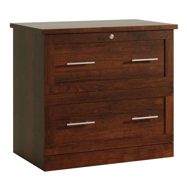 slide 3 of 8, Realspace 2-Drawer 30''W Lateral File Cabinet, Mulled Cherry, 1 ct