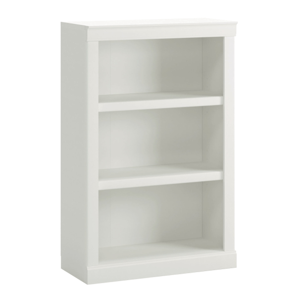 slide 6 of 7, Realspace 45"H 3-Shelf Bookcase, Arctic White, 1 ct