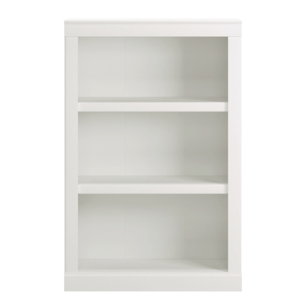 slide 3 of 7, Realspace 45"H 3-Shelf Bookcase, Arctic White, 1 ct