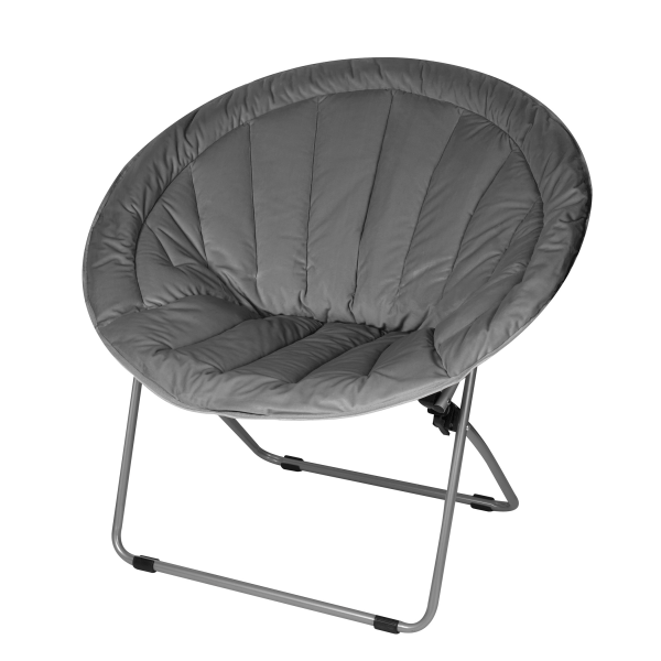 slide 3 of 4, Brenton Studio Papasan Plush Chair, Gray, 1 ct