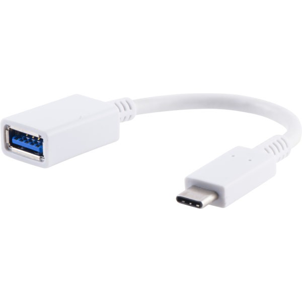 slide 6 of 6, Ativa Usb 3.0 Usb-C To Usb-A Adapter, 5.9", White, 32454, 1 ct