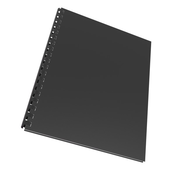 slide 2 of 3, Office Depot Brand Binding Backs, 8 3/4'' X 11 1/4'', Black, Pack Of 25, 25 ct