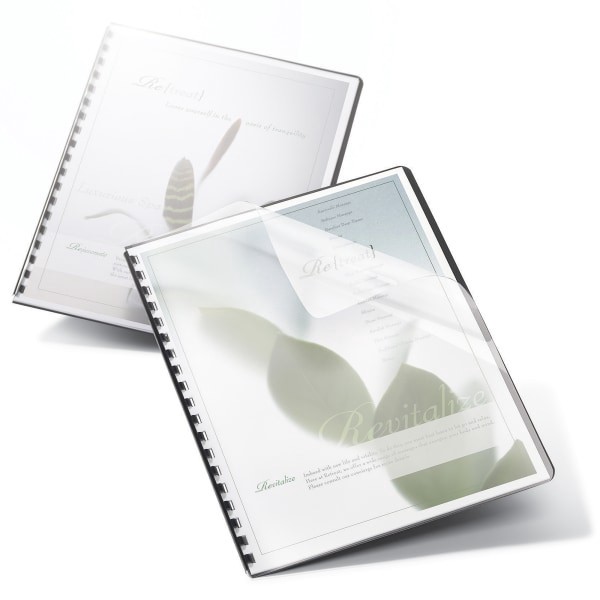 slide 3 of 3, Office Depot Brand Binding Covers, 8 3/4'' X 11 1/4'', Frost, Pack Of 25, 25 ct