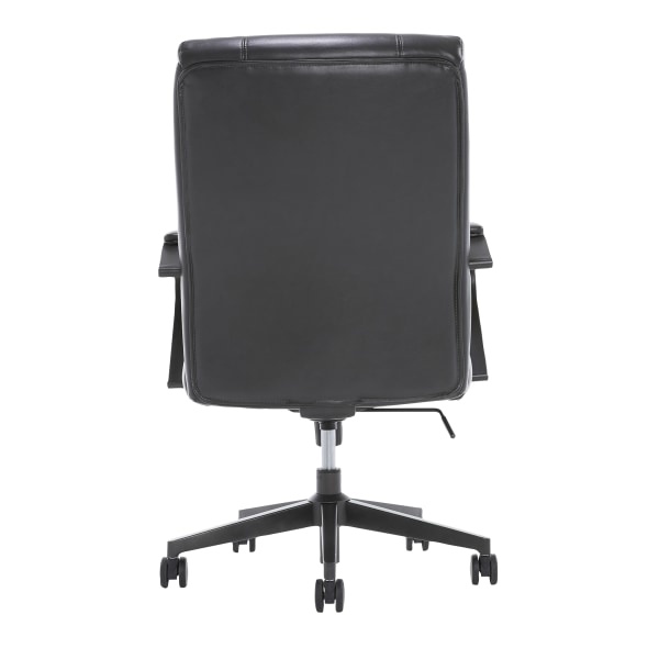 slide 8 of 10, Serta Sittrue Belterra Bonded Leather Mid-Back Manager Chair, Black, 1 ct