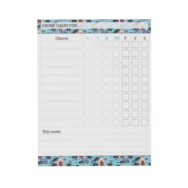 slide 3 of 3, Office Depot Brand Magnetic Weekly Chore Chart Pad, 8" X 11", 56 Sheets Per Pad, Assorted Designs, 56 ct