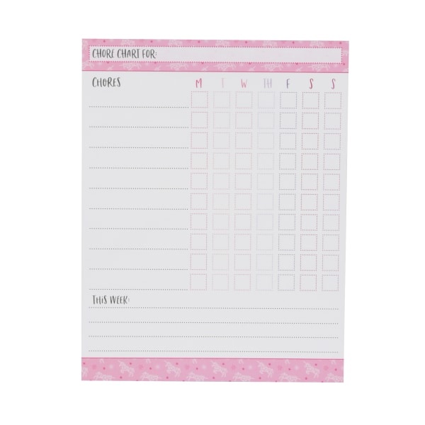 slide 2 of 3, Office Depot Brand Magnetic Weekly Chore Chart Pad, 8" X 11", 56 Sheets Per Pad, Assorted Designs, 56 ct