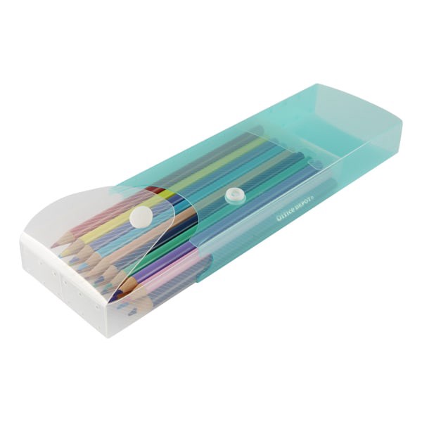 slide 2 of 10, Advantus Textured Pencil Box, Assorted Colors, 1 ct