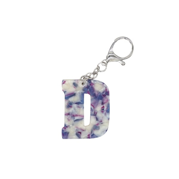 slide 5 of 6, Office Depot Brand Acrylic Initial Bag Charm, 1-3/4'', Assorted Designs, 1 ct