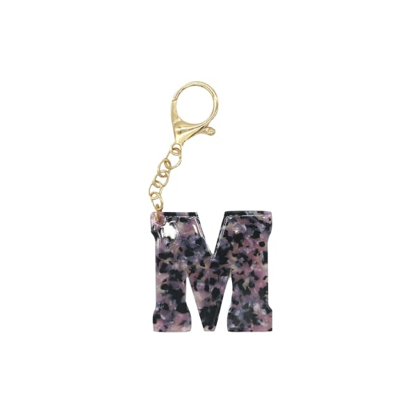 slide 2 of 6, Office Depot Brand Acrylic Initial Bag Charm, 1-3/4'', Assorted Designs, 1 ct