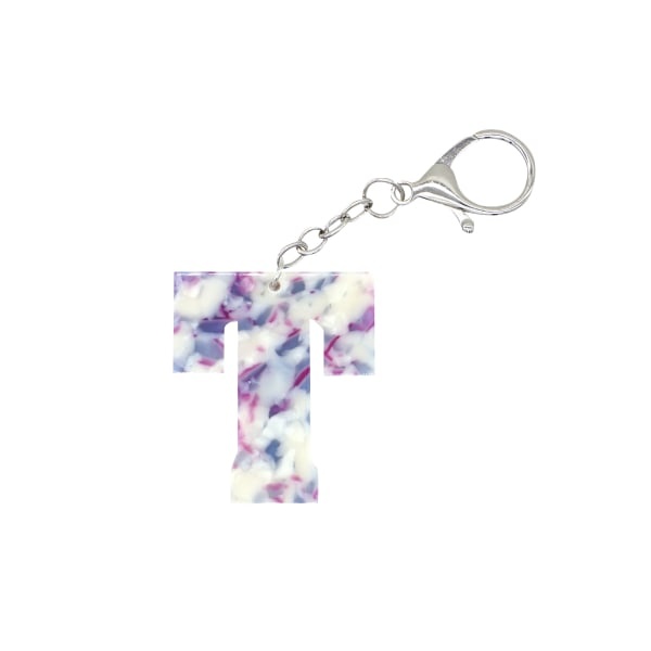 slide 4 of 6, Office Depot Brand Acrylic Initial Bag Charm, 1-3/4'', Assorted Designs, 1 ct