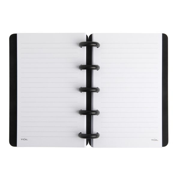 slide 3 of 3, TUL Custom Note-Taking System Discbound Notebook, Mini Size, 5'' X 3'', Black, 1 ct