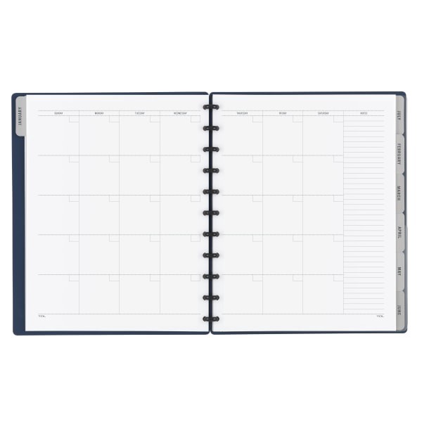 slide 2 of 4, TUL Discbound Monthly Planner Starter Set, Letter Size, Navy, January To December 2021, TULltplnr-Ry-Ny, 1 ct