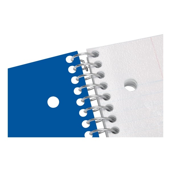 slide 2 of 4, Office Depot Brand Stellar Poly Notebook, 8-1/2'' X 11'', 3 Subject, Wide Ruled, 300 Pages (150 Sheets), Blue, 150 ct