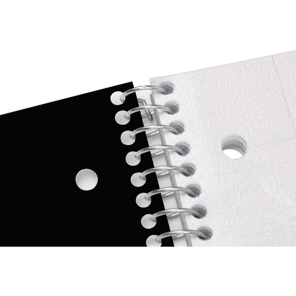 slide 4 of 4, Office Depot Brand Stellar Poly Notebook, 8-1/2'' X 11'', 3 Subject, Wide Ruled, 300 Pages (150 Sheets), Black, 150 ct