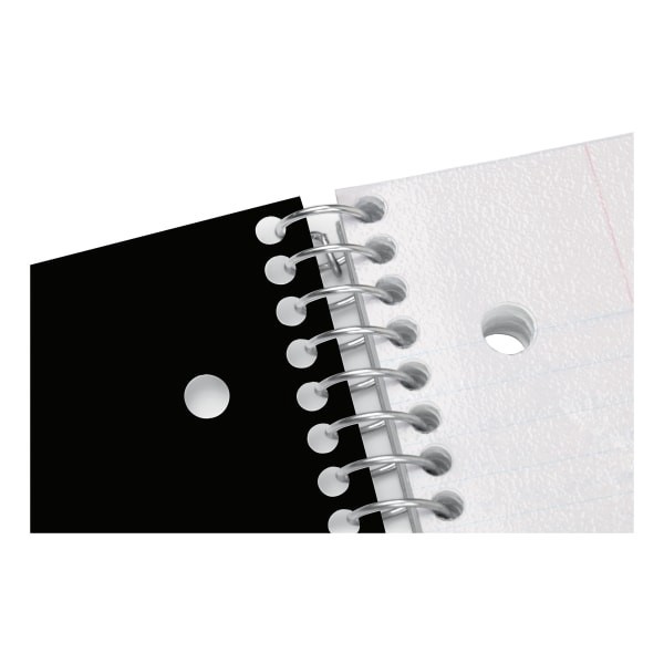 slide 4 of 4, Office Depot Brand Stellar Poly Notebook, 8" X 10-1/2", 5 Subject, Wide Ruled, 200 Pages (100 Sheets), Black, 100 ct