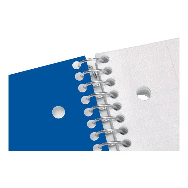 slide 2 of 4, Office Depot Brand Stellar Poly Notebook, 8-1/2'' X 11'', 5 Subject, Wide Ruled, 200 Pages (100 Sheets), Blue, 100 ct