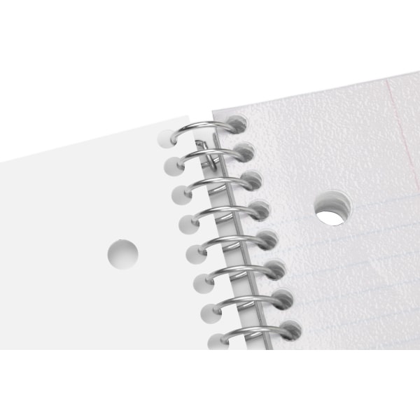 slide 4 of 4, Office Depot Brand Stellar Poly Notebook, 8-1/2'' X 11'', 5 Subject, College Ruled, 200 Pages (100 Sheets), White, 100 ct