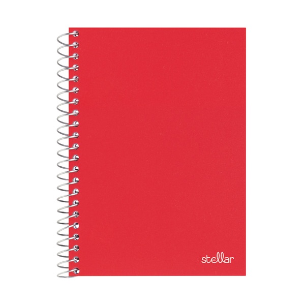 slide 4 of 5, Office Depot Brand Spiral Poly Notebook, 7'' X 4 1/2'', College Ruled, 100 Sheets, Assorted Colors (No Color Choice), Pack Of 3, 3 ct