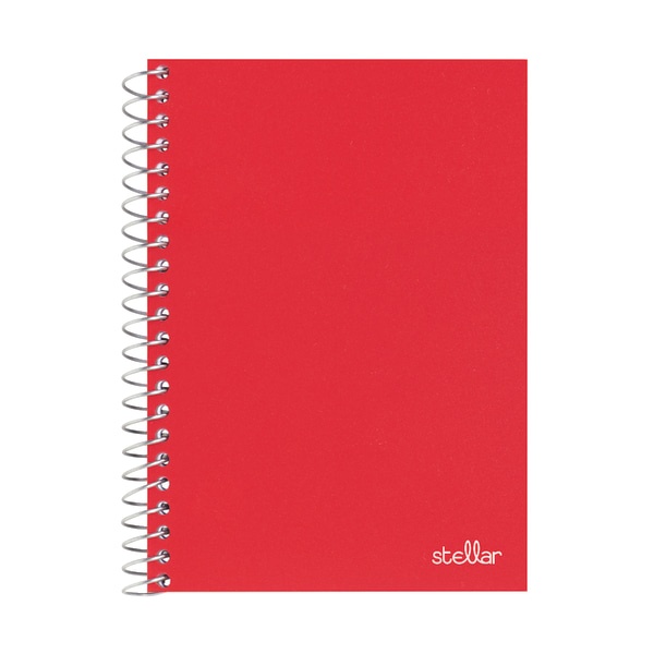 slide 5 of 5, Office Depot Brand Spiral Poly Notebook, 7'' X 4 1/2'', College Ruled, 100 Sheets, Assorted Colors (No Color Choice), Pack Of 3, 3 ct