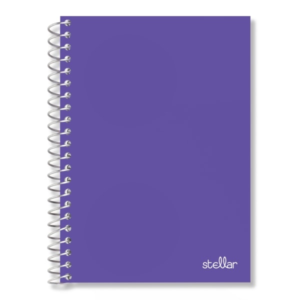slide 8 of 9, Office Depot Brand Spiral Poly Notebook, 7'' X 4 1/2'', College Ruled, 100 Sheets, Assorted Colors (No Color Choice), 100 ct