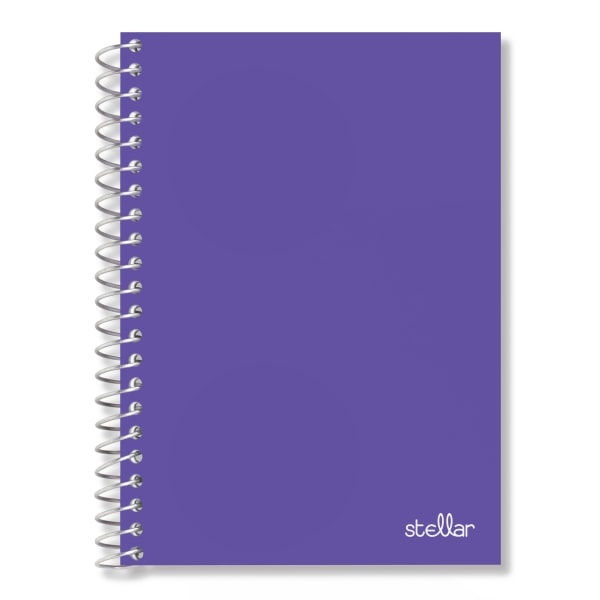 slide 9 of 9, Office Depot Brand Spiral Poly Notebook, 7'' X 4 1/2'', College Ruled, 100 Sheets, Assorted Colors (No Color Choice), 100 ct