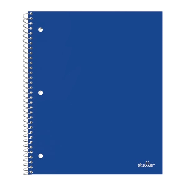 slide 5 of 10, Office Depot Brand Stellar Poly Notebook, 8 1/2'' X 11'', 1 Subject, Quadrille Ruled, Assorted Colors (No Color Choice), 100 Sheets, 100 ct