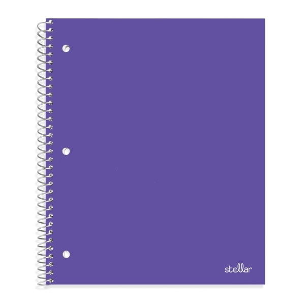 slide 8 of 10, Office Depot Brand Stellar Poly Notebook, 8 1/2'' X 11'', 1 Subject, Quadrille Ruled, Assorted Colors (No Color Choice), 100 Sheets, 100 ct