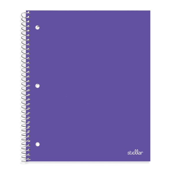 slide 10 of 10, Office Depot Brand Stellar Poly Notebook, 8 1/2'' X 11'', 1 Subject, Quadrille Ruled, Assorted Colors (No Color Choice), 100 Sheets, 100 ct