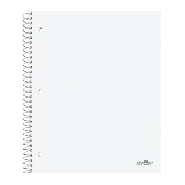 slide 9 of 10, Office Depot Brand Stellar Poly Notebook, 8 1/2'' X 11'', 1 Subject, Quadrille Ruled, Assorted Colors (No Color Choice), 100 Sheets, 100 ct