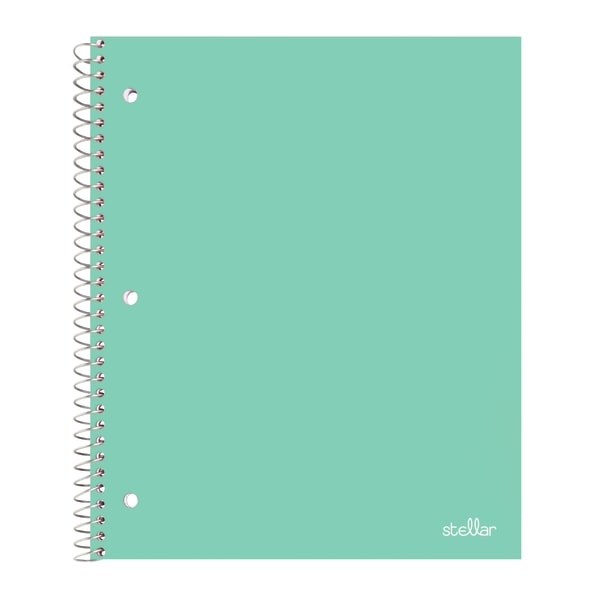 slide 10 of 10, Office Depot Brand Stellar Poly Notebook, 8 1/2'' X 11'', 1 Subject, Quadrille Ruled, Assorted Colors (No Color Choice), 100 Sheets, 100 ct