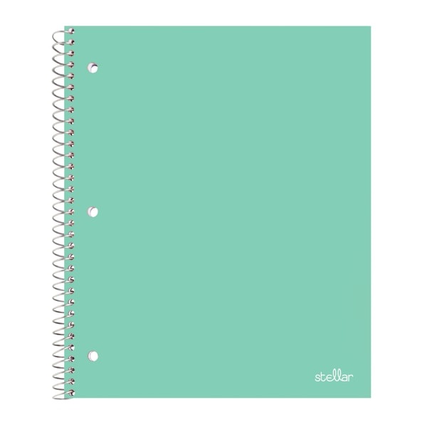 slide 9 of 10, Office Depot Brand Stellar Poly Notebook, 8 1/2'' X 11'', 1 Subject, Quadrille Ruled, Assorted Colors (No Color Choice), 100 Sheets, 100 ct