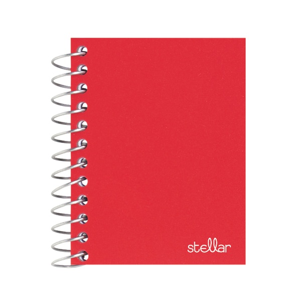 slide 2 of 5, Office Depot Brand Mini Stellar Spiral Poly Notebook, 2 1/2'' X 4'', College Ruled, 300 Pages (150 Sheets), Assorted Colors, 150 ct