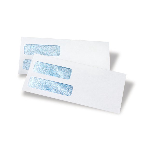 slide 3 of 5, Office Depot Brand Double-Window Envelopes, #9 White, Moisture Seal, 500 ct; 3 7/8 in x 8 7/8 in