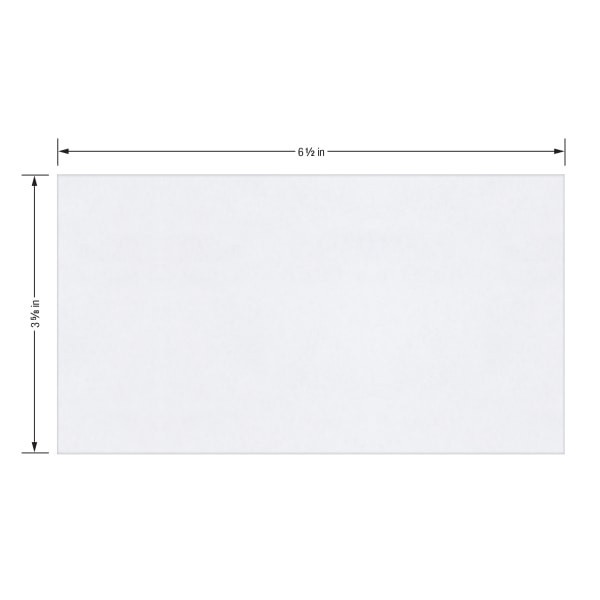 slide 2 of 4, Office Depot Brand Clean Seal Security Envelopes, #6 3/4, White, 100 ct