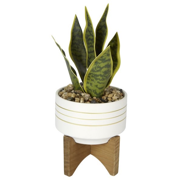 slide 3 of 3, Office Depot 4-1/2''H Rubber Artificial Mixed Succulent With Stand, 4-1/2'' X 4-1/2'', Assorted Colors, 1 ct