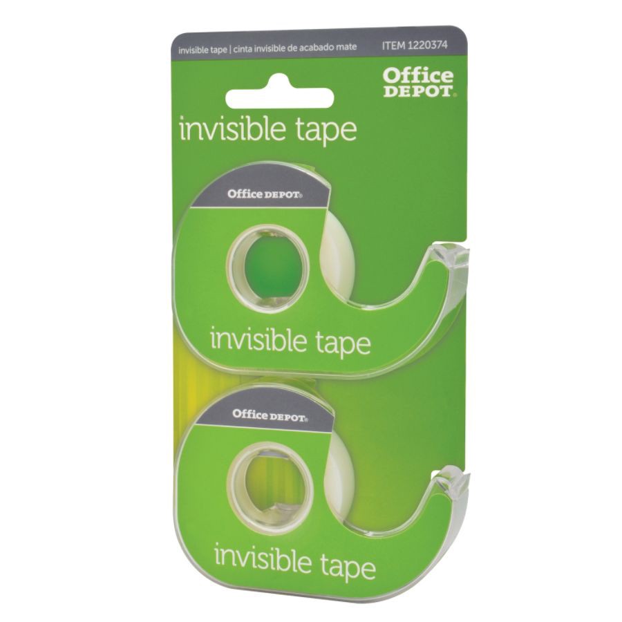slide 3 of 3, Office Depot Brand Invisible Tape In Dispensers Of 2, 2 ct