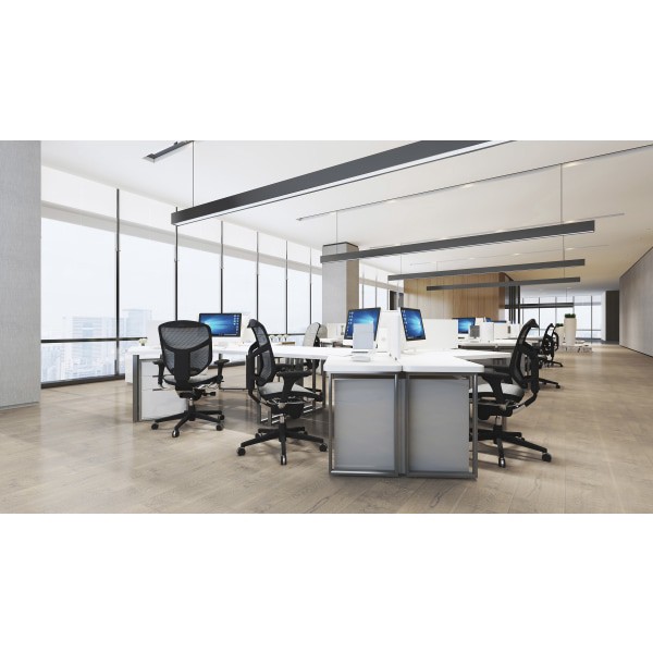 slide 8 of 8, WORKPRO Quantum 9000 Series Ergonomic Mesh/Mesh Mid-Back Chair, Black/Black, 1 ct