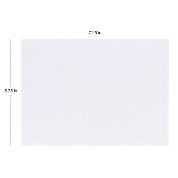 slide 4 of 5, Office Depot Brand Clean Seal Greeting Card Envelopes, A7, 5-1/4'' X 7-1/4'', White, Box Of 25 Envelopes, 25 ct