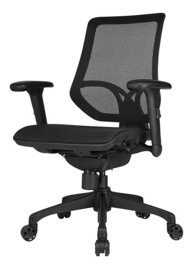 slide 2 of 6, WORKPRO 1000 Series Mesh Mid-Back Task Chair, Black, 1 ct