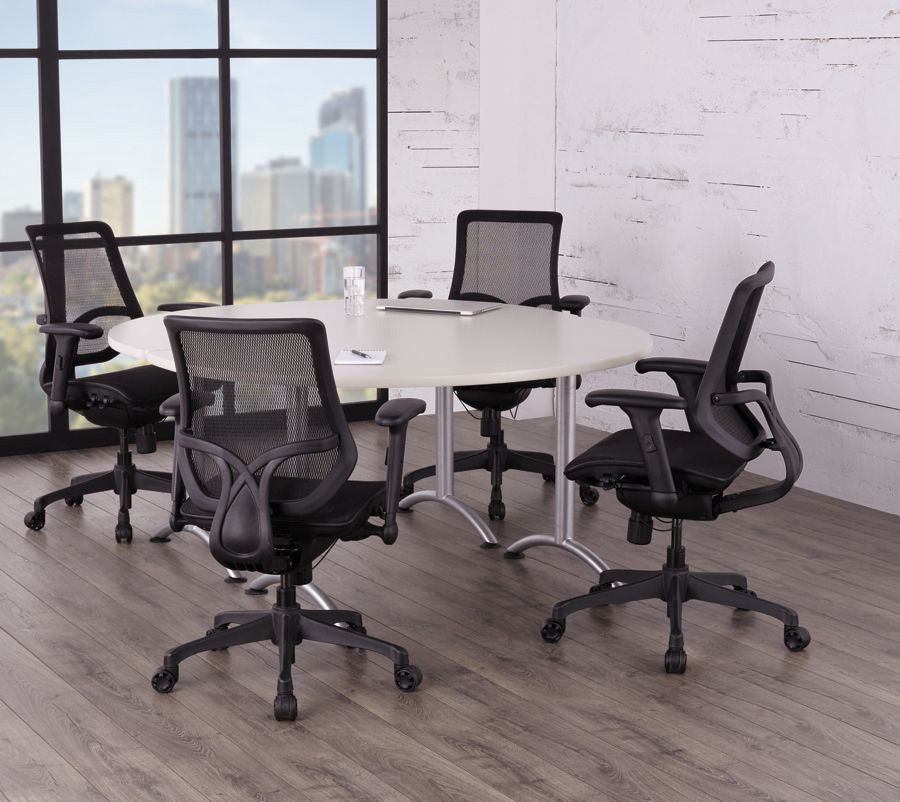 slide 6 of 6, WORKPRO 1000 Series Mesh Mid-Back Task Chair, Black, 1 ct