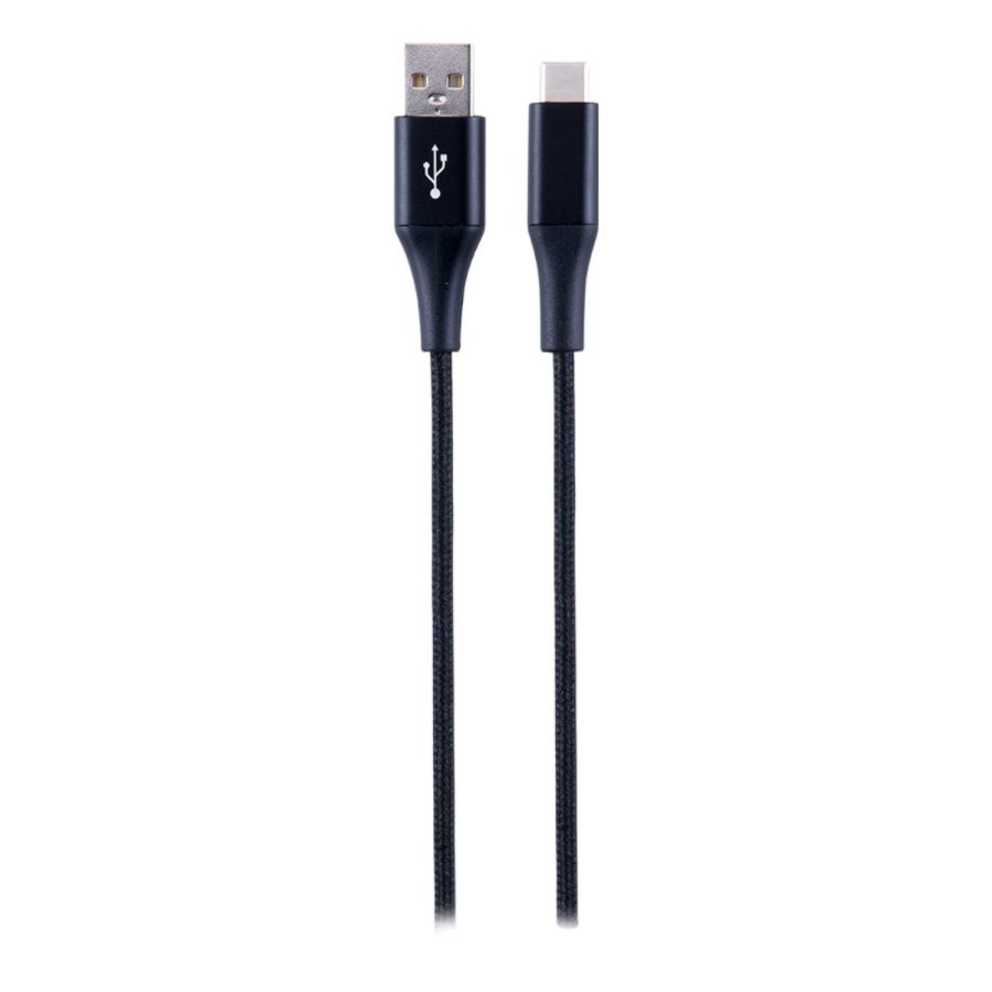 slide 2 of 4, Ativa Usb Type-C To Usb Type-A Braided Charging Cable, 3', Black, 45838, 1 ct