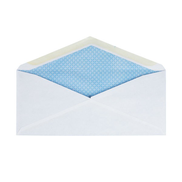 slide 4 of 4, Office Depot Brand Security Envelopes, #10, White, 50 ct; 4 1/8 in x 9 1/2 in