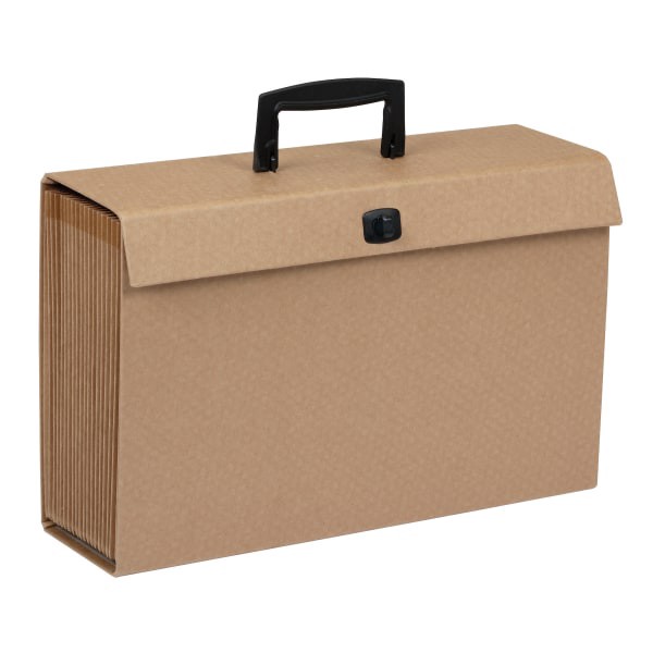 slide 3 of 4, Office Depot Brand 19-Pocket File, 3'' Expansion, Legal Size, Kraft, 3 in