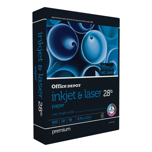 slide 3 of 9, Office Depot Color Copy Premium Paper, Letter Size (8 1/2'' X 11''), White, Ream Of 500 Sheets, 500 ct