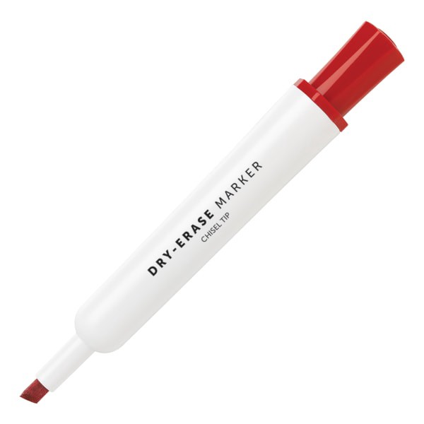slide 3 of 6, Office Depot Brand 100% Recycled Low-Odor Dry-Erase Markers, Chisel Point, Assorted, Pack Of 5, 5 ct