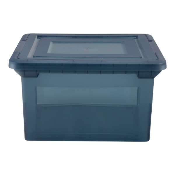 slide 4 of 9, Office Depot Brand File Tote Letter/Legal Size, Copen Blue, 1 ct