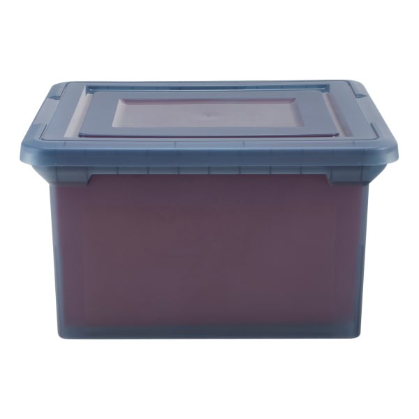 slide 7 of 9, Office Depot Brand File Tote Letter/Legal Size, Copen Blue, 1 ct