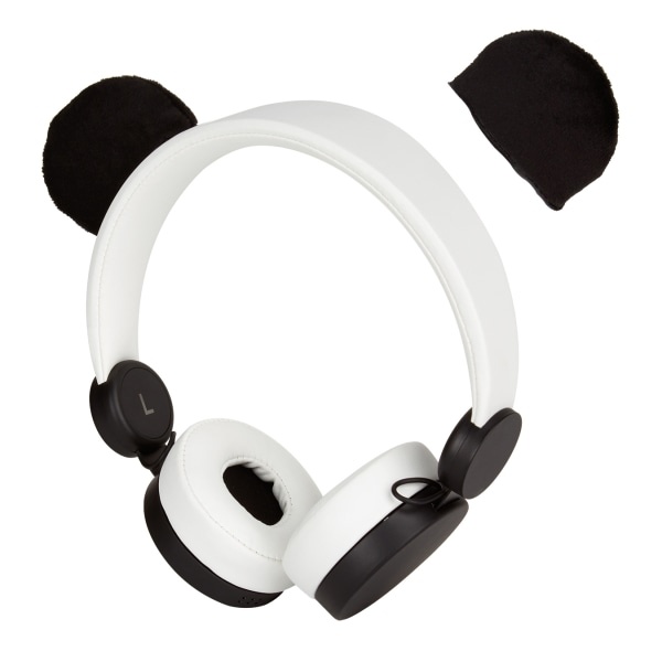 slide 2 of 2, Ativa Kids Lightweight Over-The-Ear Headphones With Magnetic Animal Ears, Panda, Kd-28, 1 ct