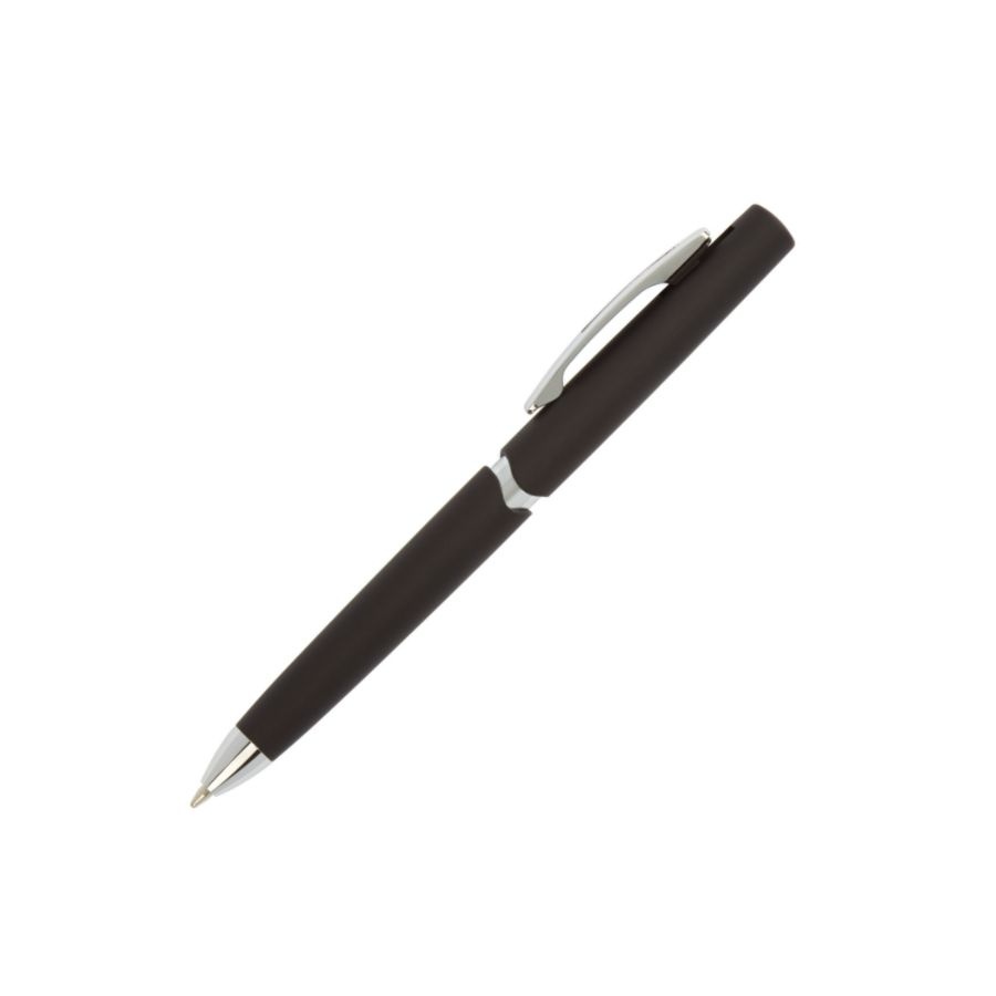 slide 2 of 2, Office Depot Brand Cassini Side-Click Ballpoint Pens, Medium Point, 1.0 Mm, Black Barrel, Black Ink, Pack Of 4, 4 ct
